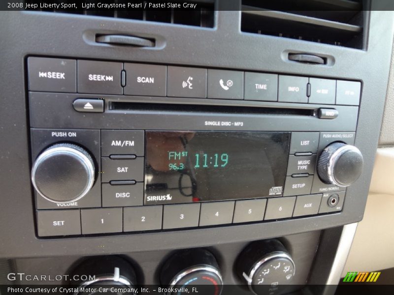 Light Graystone Pearl / Pastel Slate Gray 2008 Jeep Liberty Sport