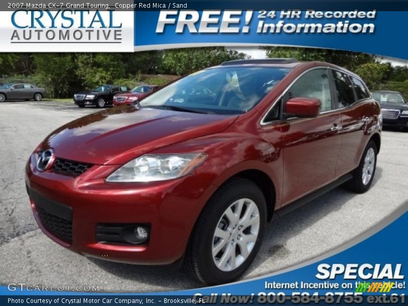 Copper Red Mica / Sand 2007 Mazda CX-7 Grand Touring