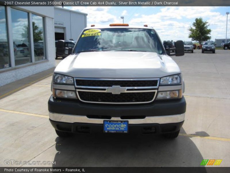 Silver Birch Metallic / Dark Charcoal 2007 Chevrolet Silverado 3500HD Classic LT Crew Cab 4x4 Dually