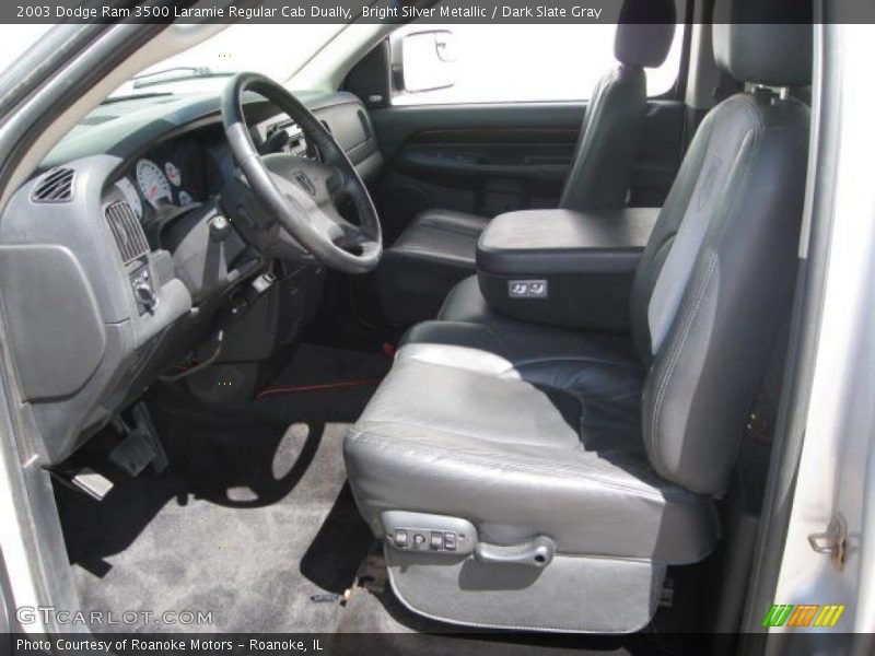 Bright Silver Metallic / Dark Slate Gray 2003 Dodge Ram 3500 Laramie Regular Cab Dually