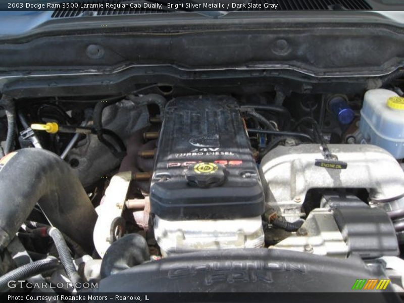 Bright Silver Metallic / Dark Slate Gray 2003 Dodge Ram 3500 Laramie Regular Cab Dually