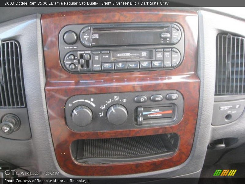 Bright Silver Metallic / Dark Slate Gray 2003 Dodge Ram 3500 Laramie Regular Cab Dually