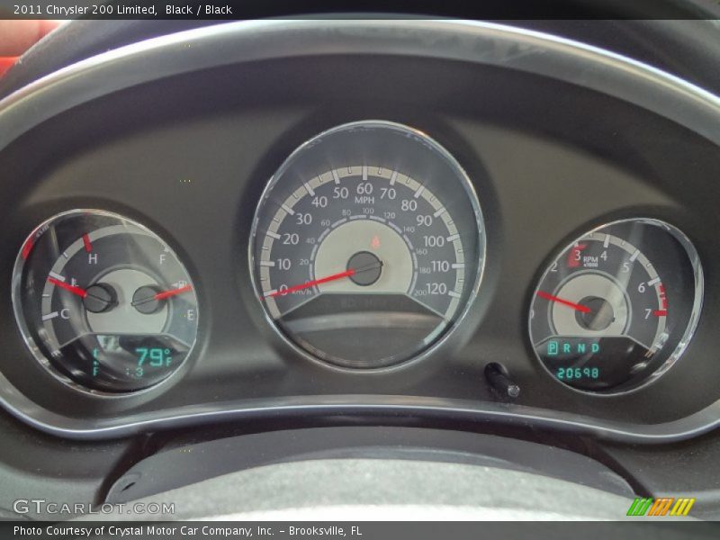 Black / Black 2011 Chrysler 200 Limited
