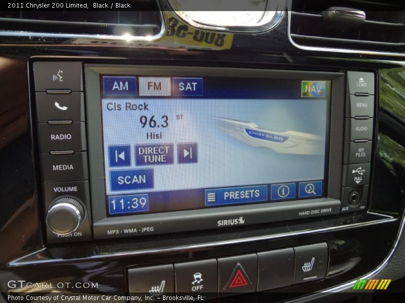 Black / Black 2011 Chrysler 200 Limited