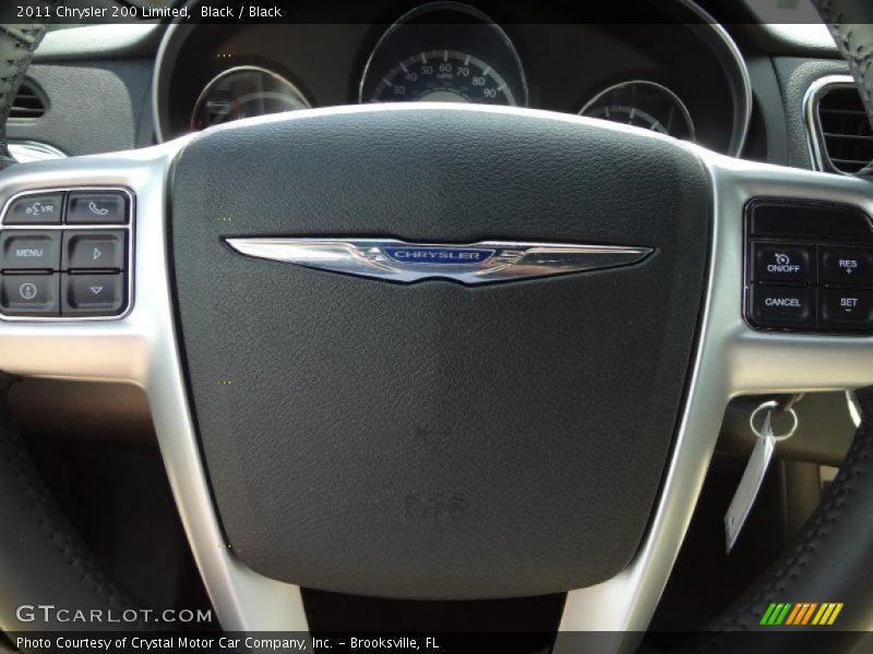 Black / Black 2011 Chrysler 200 Limited