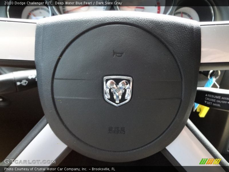 Deep Water Blue Pearl / Dark Slate Gray 2010 Dodge Challenger R/T