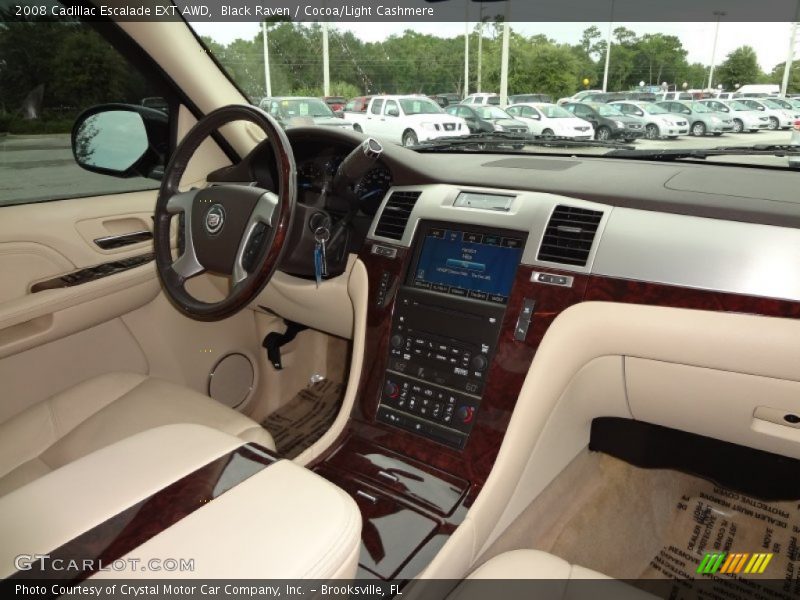 Black Raven / Cocoa/Light Cashmere 2008 Cadillac Escalade EXT AWD