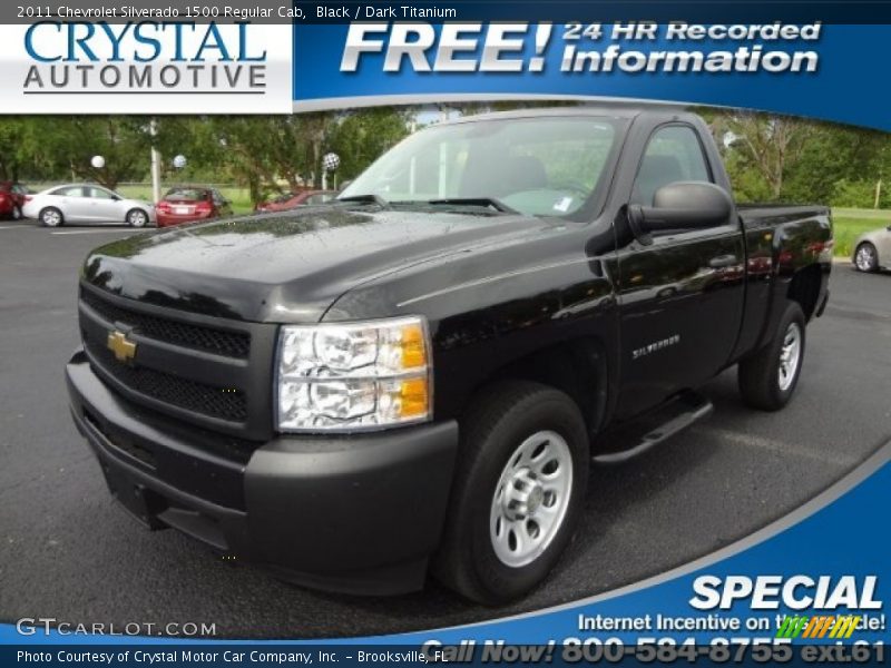 Black / Dark Titanium 2011 Chevrolet Silverado 1500 Regular Cab