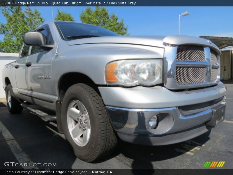 Bright Silver Metallic / Dark Slate Gray 2002 Dodge Ram 1500 ST Quad Cab