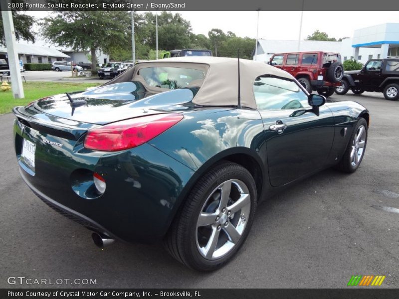 Envious Green / Ebony/Sand 2008 Pontiac Solstice Roadster