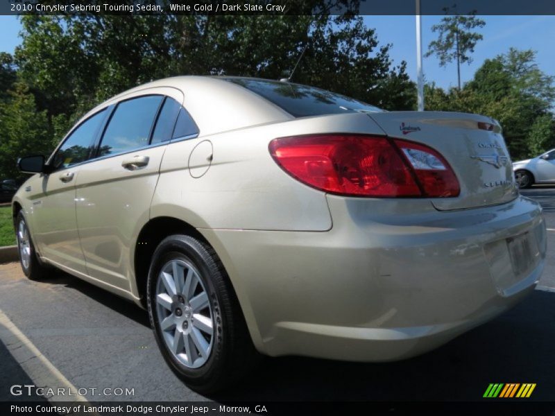 White Gold / Dark Slate Gray 2010 Chrysler Sebring Touring Sedan