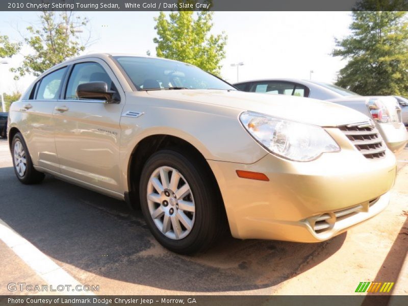 White Gold / Dark Slate Gray 2010 Chrysler Sebring Touring Sedan