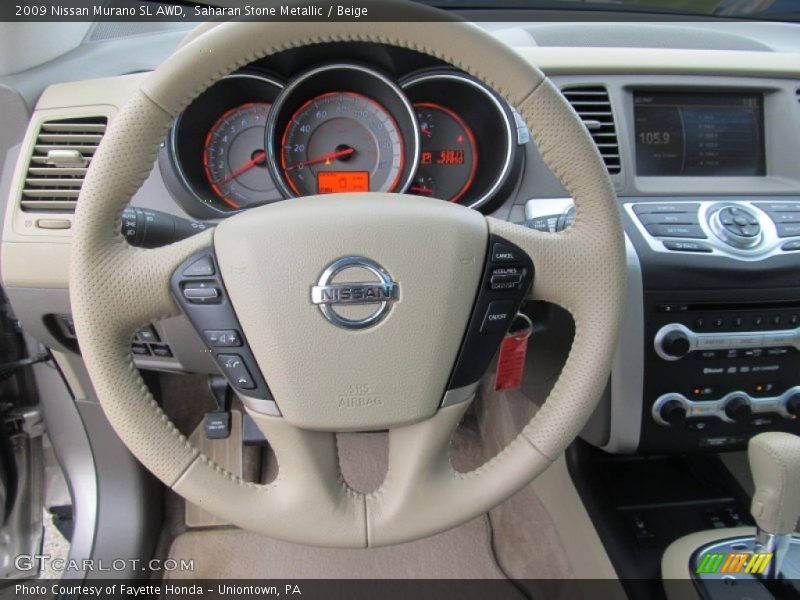 Saharan Stone Metallic / Beige 2009 Nissan Murano SL AWD