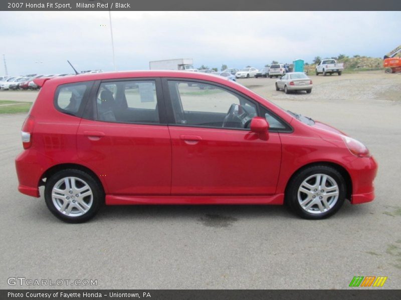 Milano Red / Black 2007 Honda Fit Sport