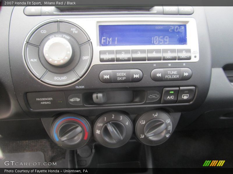 Milano Red / Black 2007 Honda Fit Sport
