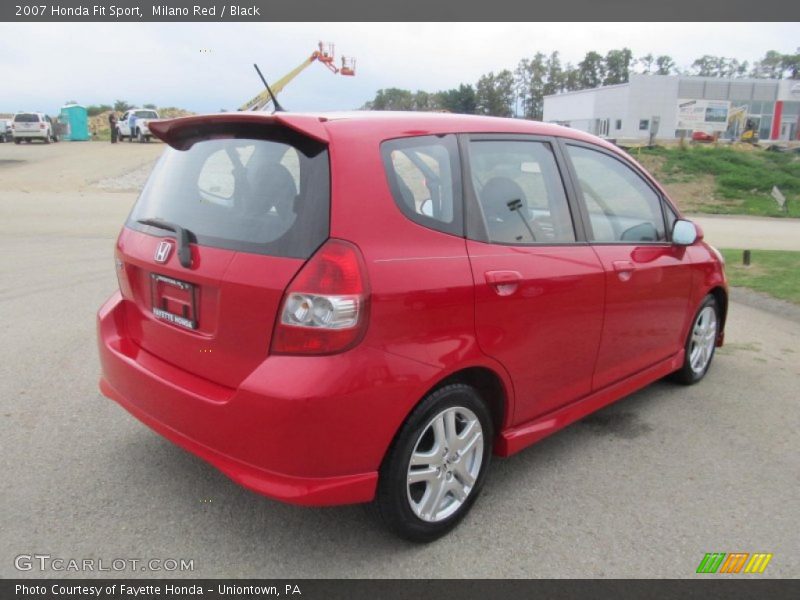 Milano Red / Black 2007 Honda Fit Sport