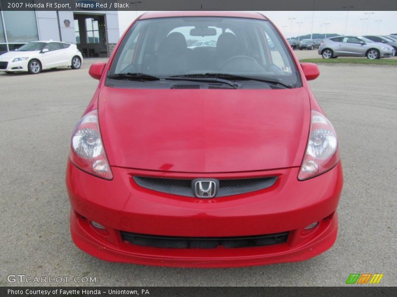 Milano Red / Black 2007 Honda Fit Sport