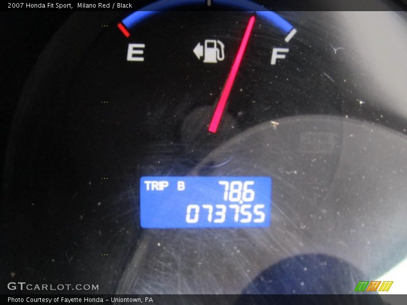 Milano Red / Black 2007 Honda Fit Sport