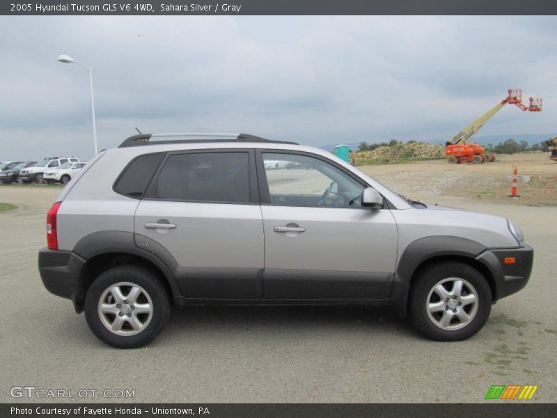Sahara Silver / Gray 2005 Hyundai Tucson GLS V6 4WD