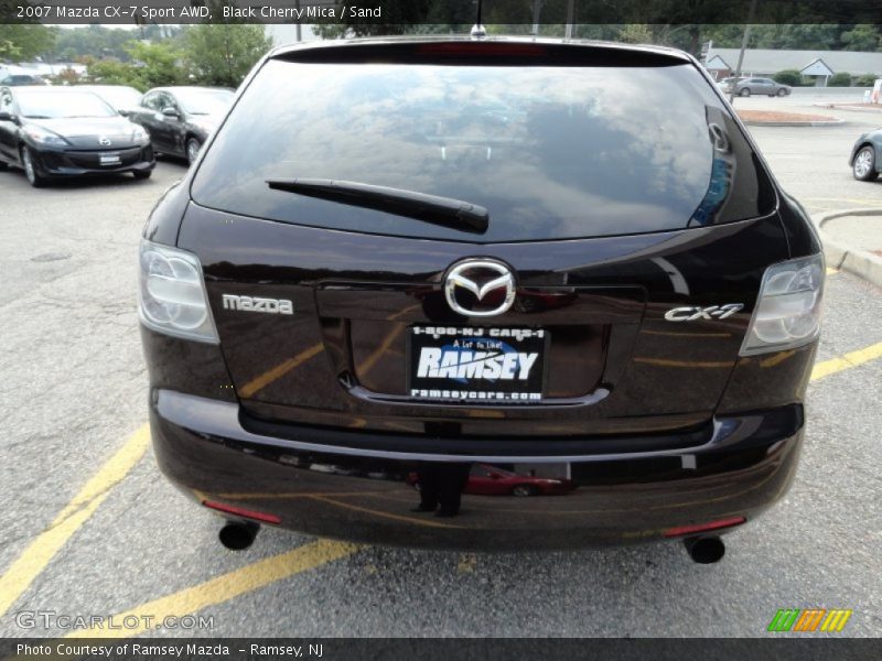 Black Cherry Mica / Sand 2007 Mazda CX-7 Sport AWD