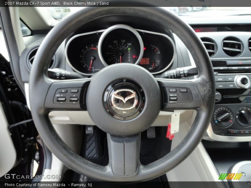 Black Cherry Mica / Sand 2007 Mazda CX-7 Sport AWD