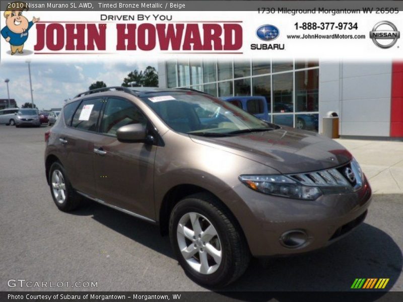 Tinted Bronze Metallic / Beige 2010 Nissan Murano SL AWD