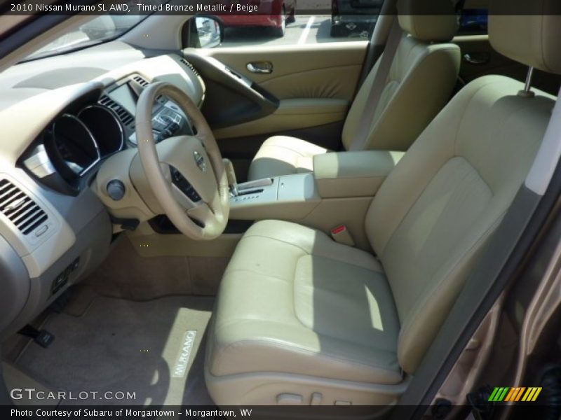 Tinted Bronze Metallic / Beige 2010 Nissan Murano SL AWD