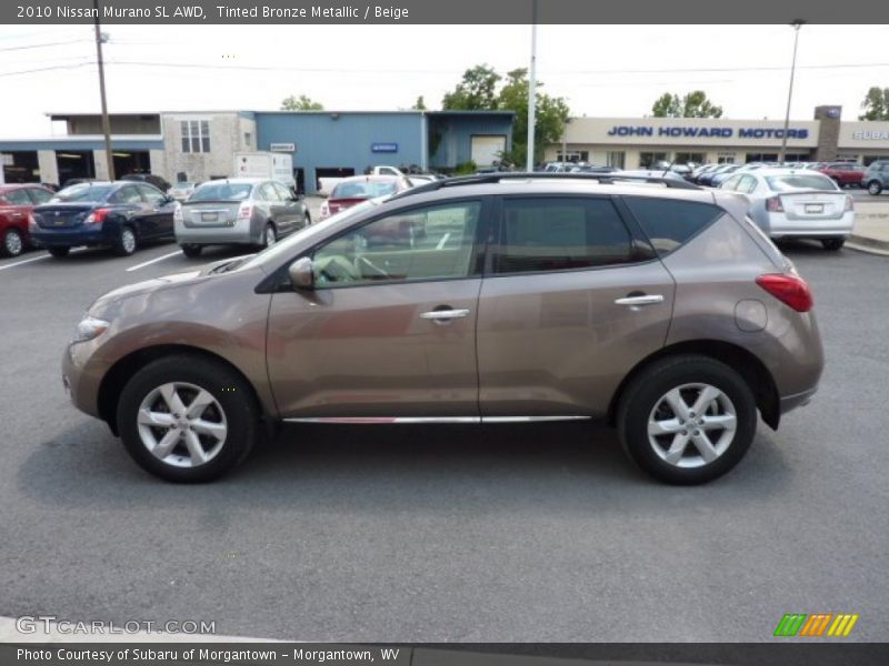 Tinted Bronze Metallic / Beige 2010 Nissan Murano SL AWD