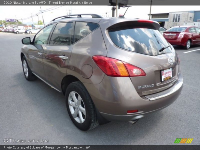 Tinted Bronze Metallic / Beige 2010 Nissan Murano SL AWD