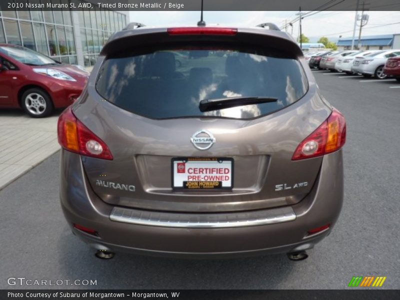 Tinted Bronze Metallic / Beige 2010 Nissan Murano SL AWD