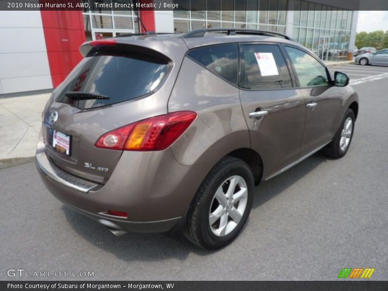 Tinted Bronze Metallic / Beige 2010 Nissan Murano SL AWD