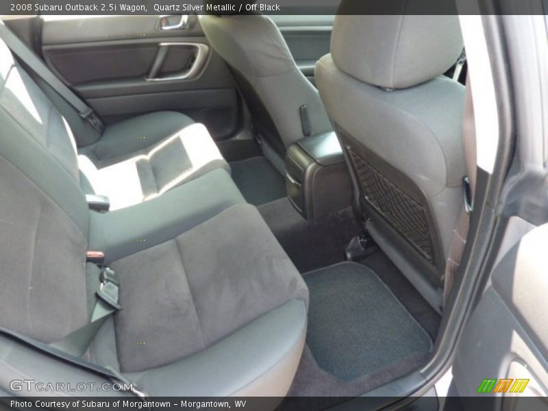Quartz Silver Metallic / Off Black 2008 Subaru Outback 2.5i Wagon