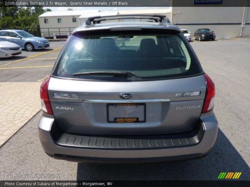 Quartz Silver Metallic / Off Black 2008 Subaru Outback 2.5i Wagon