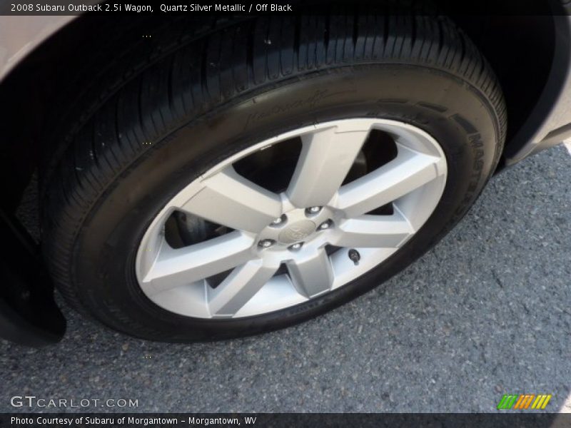 Quartz Silver Metallic / Off Black 2008 Subaru Outback 2.5i Wagon