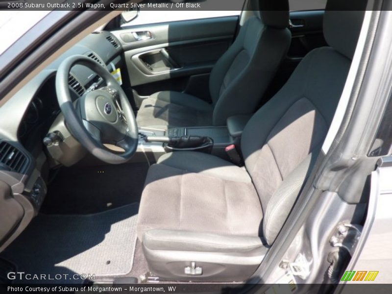 Quartz Silver Metallic / Off Black 2008 Subaru Outback 2.5i Wagon