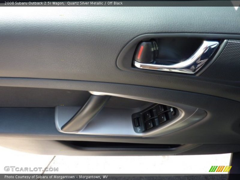 Quartz Silver Metallic / Off Black 2008 Subaru Outback 2.5i Wagon