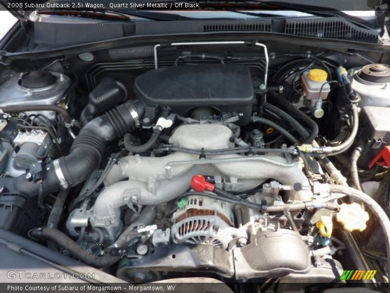 Quartz Silver Metallic / Off Black 2008 Subaru Outback 2.5i Wagon