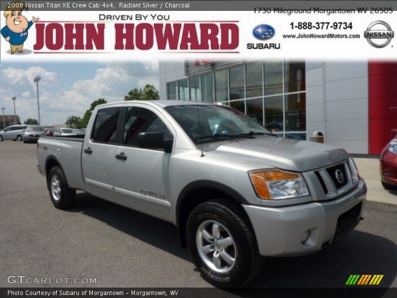 Radiant Silver / Charcoal 2008 Nissan Titan XE Crew Cab 4x4