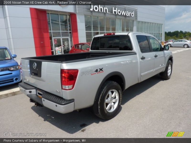 Radiant Silver / Charcoal 2008 Nissan Titan XE Crew Cab 4x4