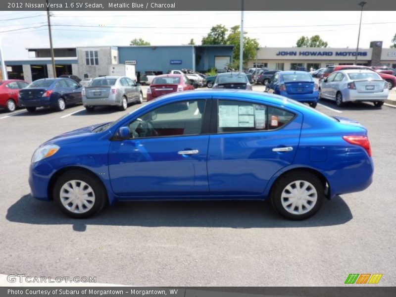 Metallic Blue / Charcoal 2012 Nissan Versa 1.6 SV Sedan