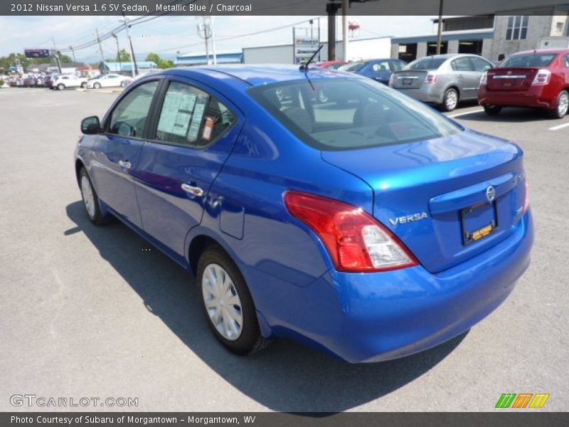 Metallic Blue / Charcoal 2012 Nissan Versa 1.6 SV Sedan