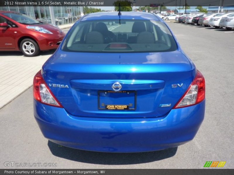 Metallic Blue / Charcoal 2012 Nissan Versa 1.6 SV Sedan