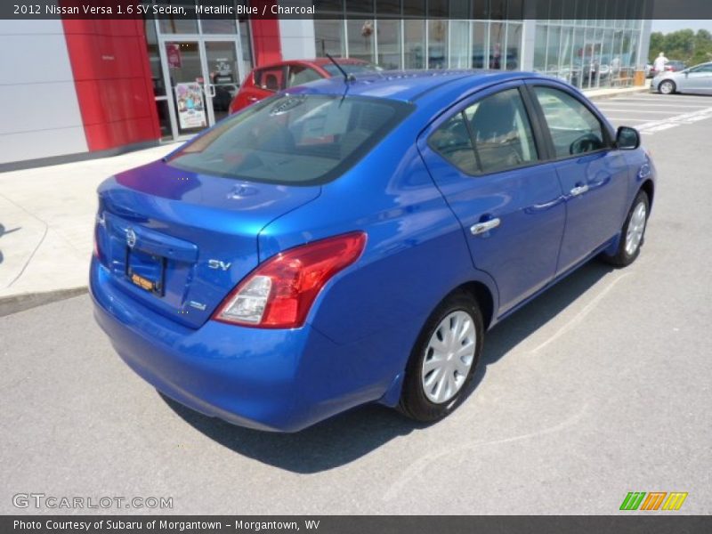 Metallic Blue / Charcoal 2012 Nissan Versa 1.6 SV Sedan