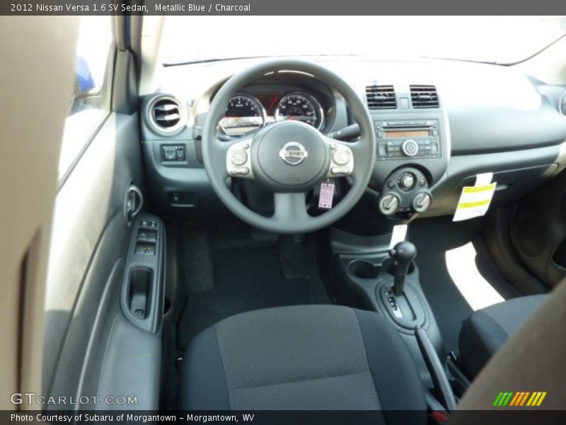 Metallic Blue / Charcoal 2012 Nissan Versa 1.6 SV Sedan