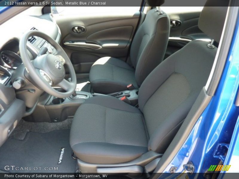 Metallic Blue / Charcoal 2012 Nissan Versa 1.6 SV Sedan
