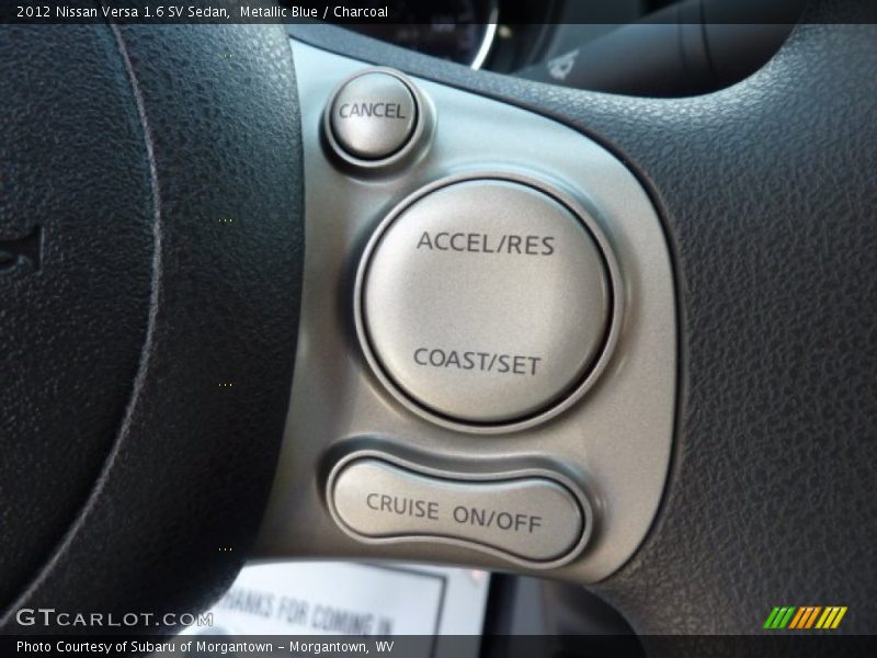 Metallic Blue / Charcoal 2012 Nissan Versa 1.6 SV Sedan
