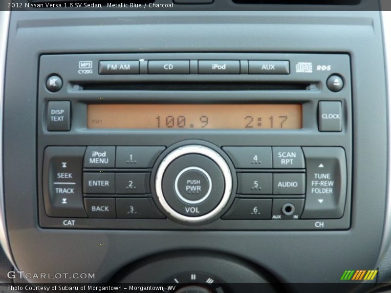 Metallic Blue / Charcoal 2012 Nissan Versa 1.6 SV Sedan