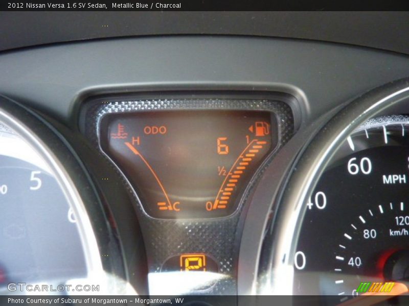 Metallic Blue / Charcoal 2012 Nissan Versa 1.6 SV Sedan