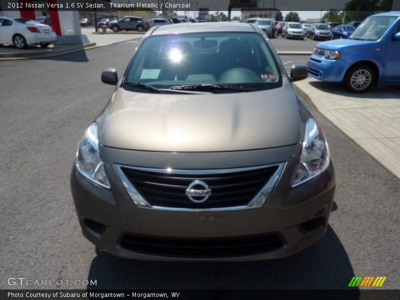 Titanium Metallic / Charcoal 2012 Nissan Versa 1.6 SV Sedan