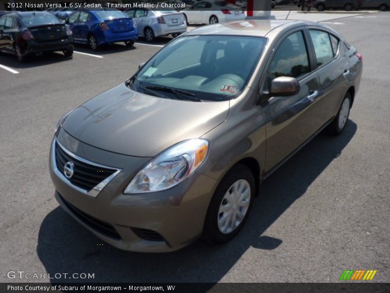 Titanium Metallic / Charcoal 2012 Nissan Versa 1.6 SV Sedan